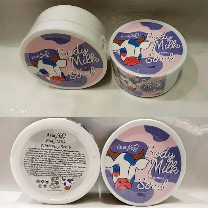 Dear Face Body Milk Whitening Scrub