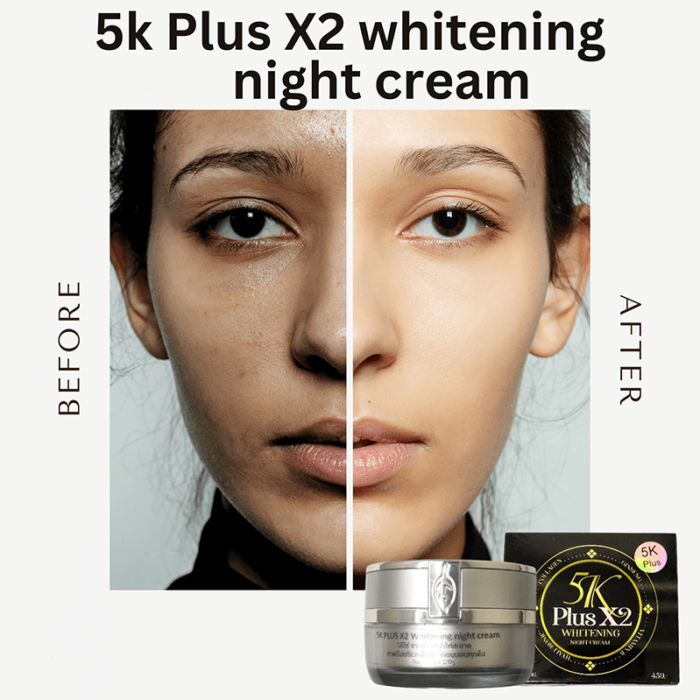 5k Plus X2 Whitening Night Cream