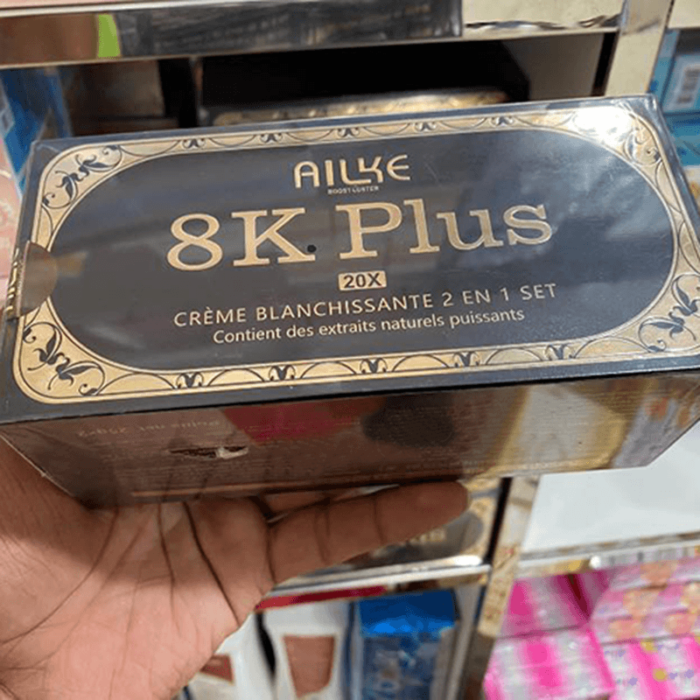 Ailke 8K Plus Whitening Cream 2 IN 1 Set