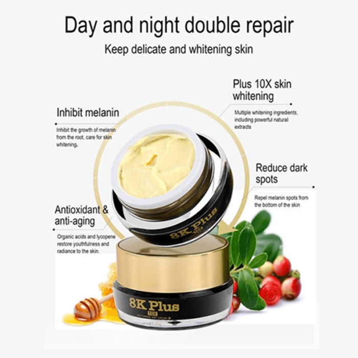 Ailke 8K Plus Whitening Cream 2 IN 1 Set