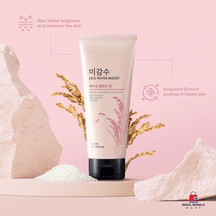 Rice Water Bright Cleansing Foam Face Wash