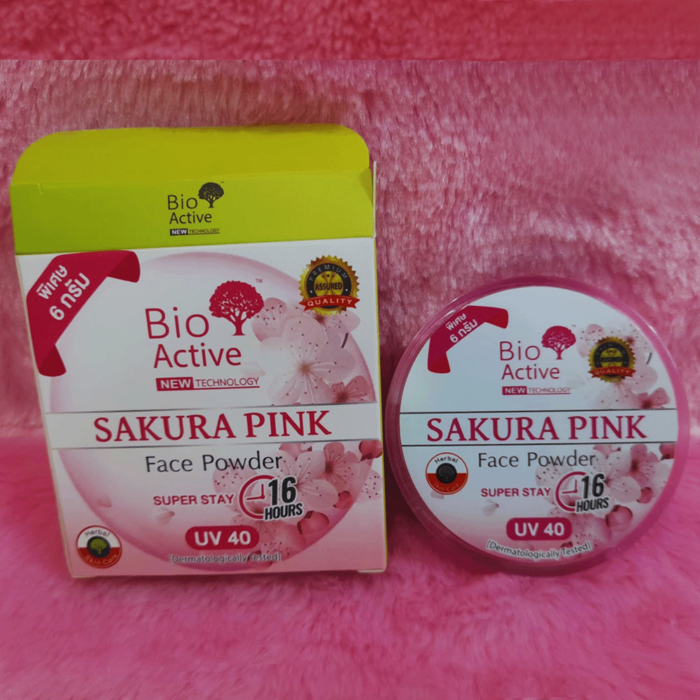 Bio Active Sakura Pink Face Powder