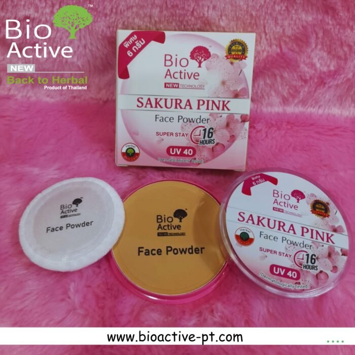 Bio Active Sakura Pink Face Powder