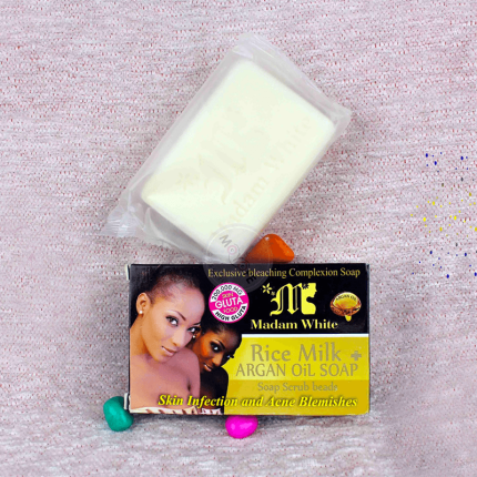 Madam White Rice Milk Argan Oil Soap